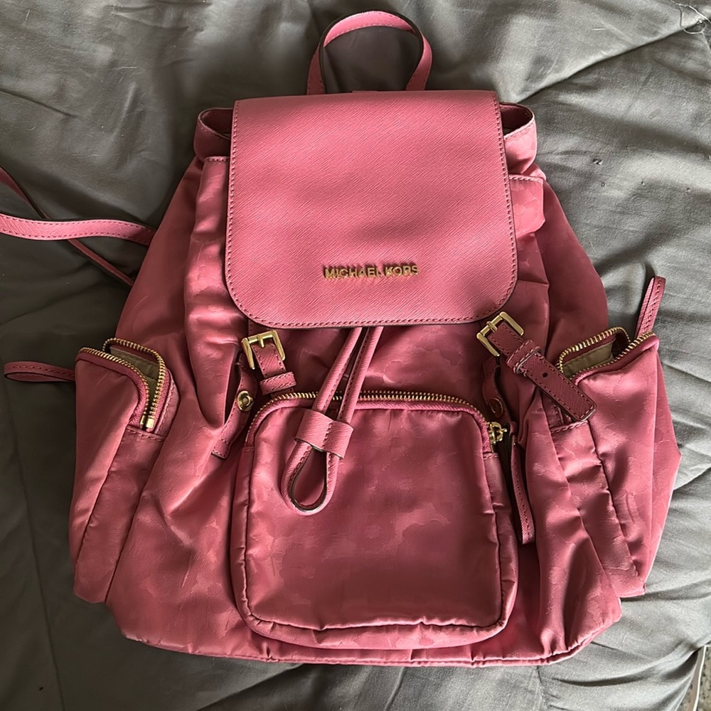 New Michael Khors Pink Backpack